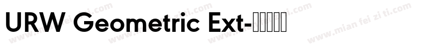 URW Geometric Ext字体转换